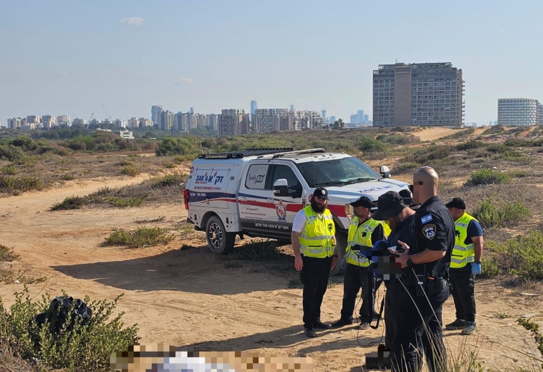 ארגון זקא בטיפול בגופת גבר כבן 50 שאותרה סמוך לחוף הצוק בהרצליה