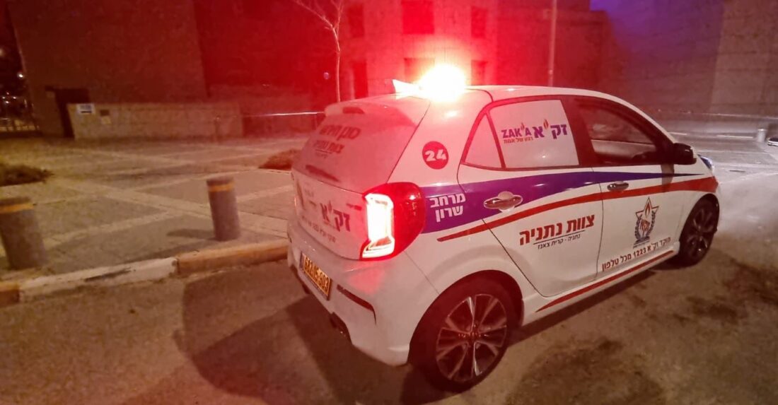 מתנדבי זק"א באירוע טרגי בעקבות סופת ביירון