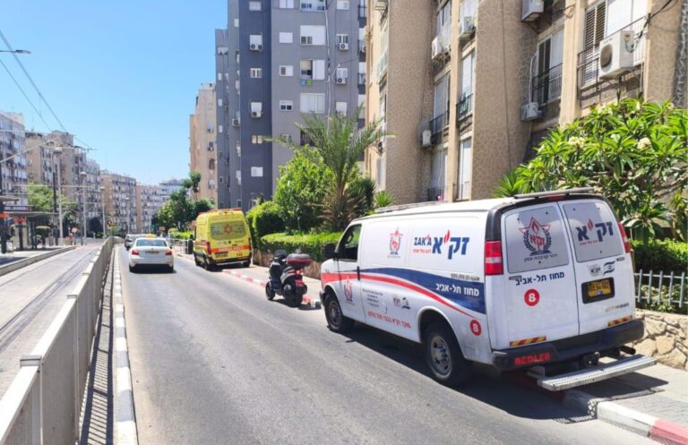 מתנדבי זקא בזירת מוות בלתי טבעי בבת ים