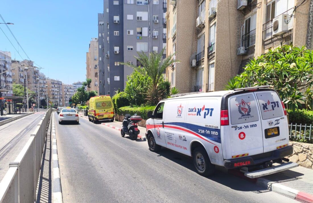 מתנדבי זקא בזירת מוות בלתי טבעי בבת ים
