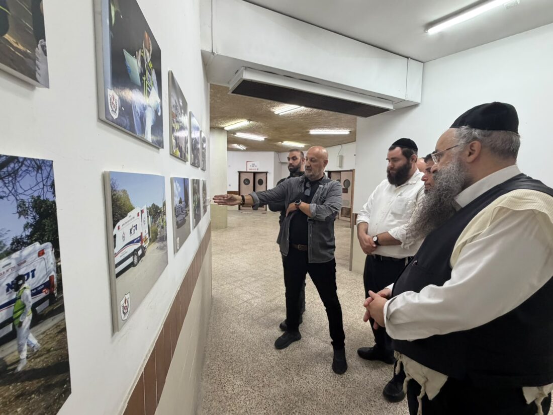 חנן פרץ מנהל אגף ביטחון ושיטור עירוני (סל"ע) בעיריית תל אביב-יפו בסיור בבסיס זק”א
