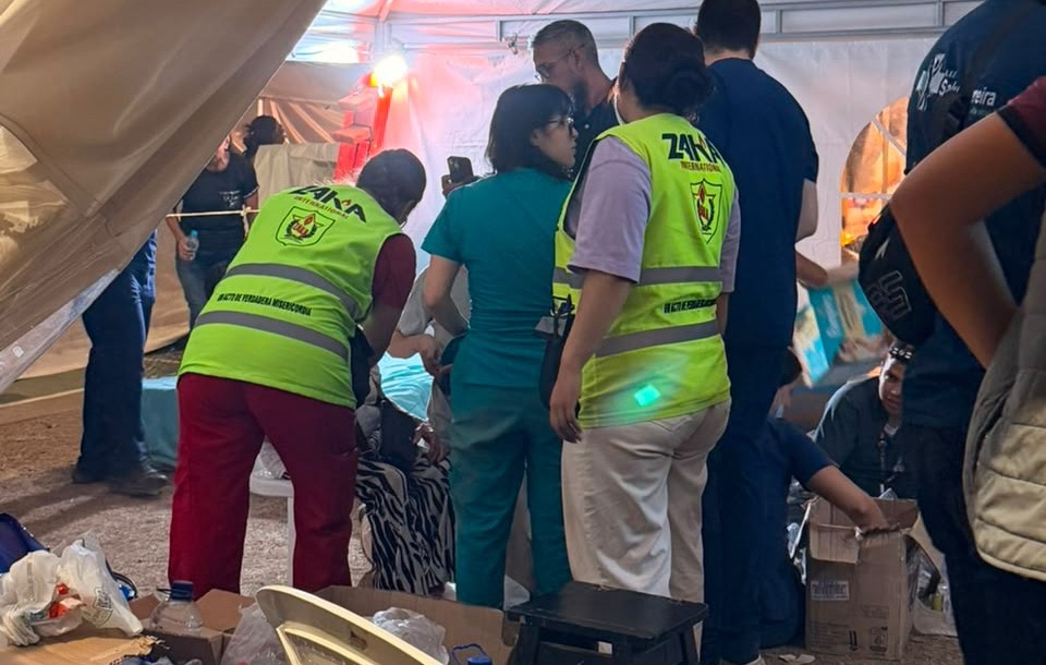 משלחת זק"א באסון רעידת האדמה בקולומביה. צילום: זק"א